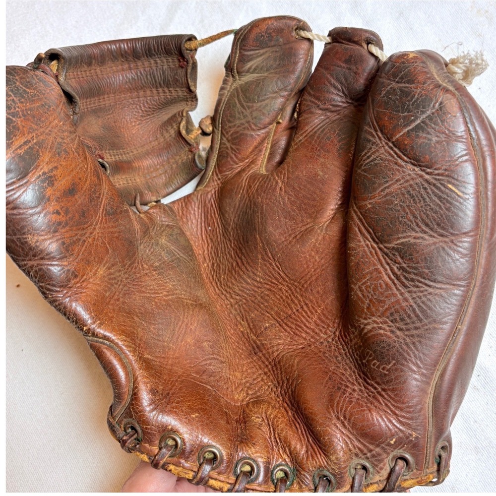 Vtg Rawlings 3 Finger The Playmaker ? Baseball Glove Mitt 1950s